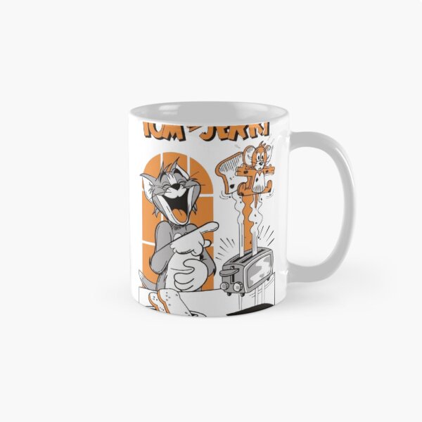 Item preview, Tom & Jerry Breakfast Chaos – Retro Cartoon Parody Poster designed and sold by WATEKE.