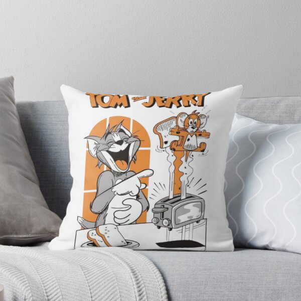 Item preview, Tom & Jerry Breakfast Chaos – Retro Cartoon Parody Poster designed and sold by WATEKE.