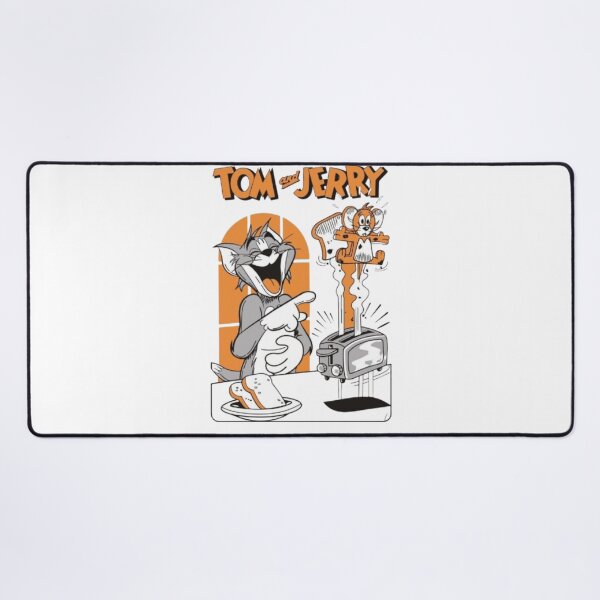 Item preview, Tom & Jerry Breakfast Chaos – Retro Cartoon Parody Poster designed and sold by WATEKE.
