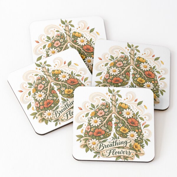 Item preview, Breathing Flowers – Botanical Lungs Sticker designed and sold by ChicClicker.