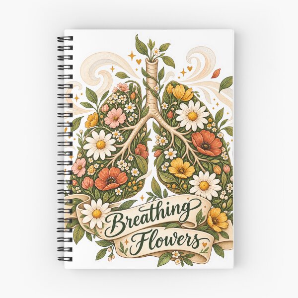 Item preview, Breathing Flowers – Botanical Lungs Sticker designed and sold by ChicClicker.