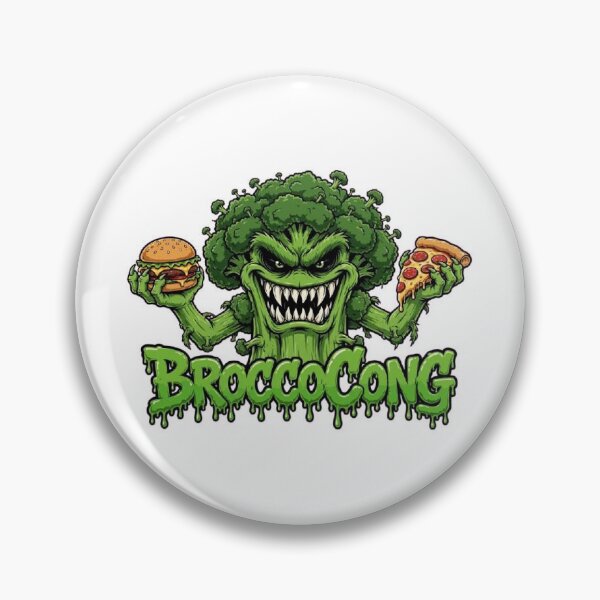 Item preview, BroccoCong - Pizza Eating Broccoli Monster Horror designed and sold by Csaba1983.