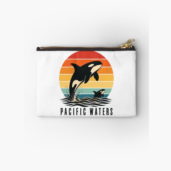 Item preview, Retro Orca Sunset Killer Whale Silhouette Vintage Pacific Ocean designed and sold by ZIGLWORKS.