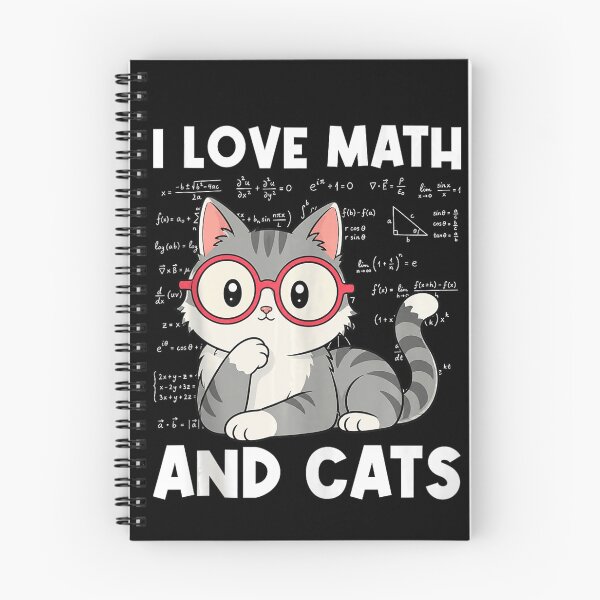 Item preview, I Love Math and Cats Cute Nerdy Kitten Math Teacher designed and sold by VioletNance.