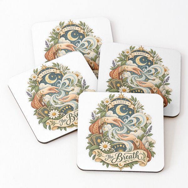 Item preview, The Breath – Mystical Tarot Mindfulness Sticker designed and sold by ChicClicker.