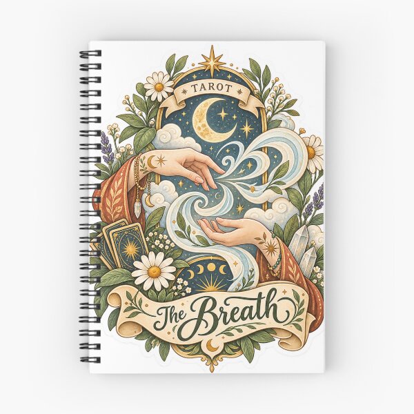 Item preview, The Breath – Mystical Tarot Mindfulness Sticker designed and sold by ChicClicker.
