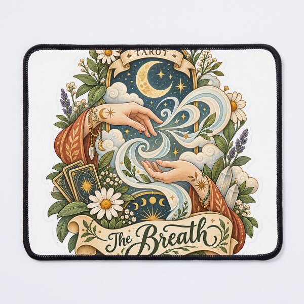 Item preview, The Breath – Mystical Tarot Mindfulness Sticker designed and sold by ChicClicker.