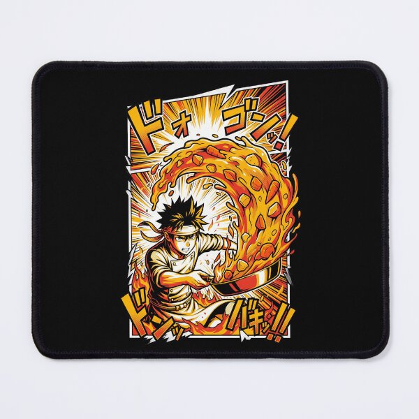 Item preview, Shonen Anime Chef Flaming Wok Toss Japanese Manga Food Battle Aesthetic designed and sold by mood-draftsman.