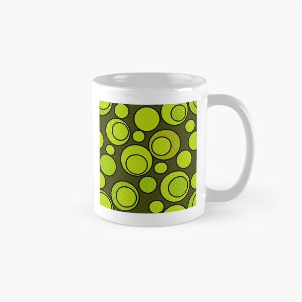 Aperçu de l'œuvre Fond imprimé à motif abstrait sans raccord avec des cercles verts ornementaux créée et vendue par FortyTwoCustomm.