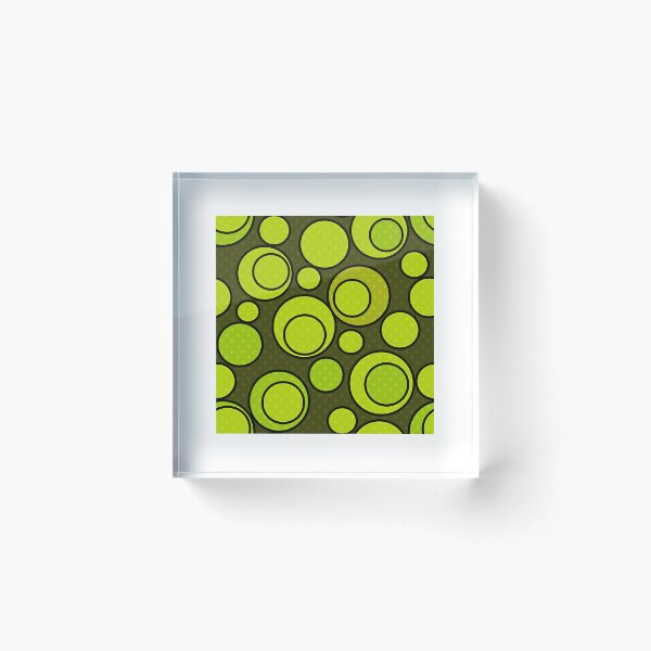 Item preview, Seamless Abstract Pattern With Green Circles Ornamental Elements Print Background designed and sold by FortyTwoCustomm.