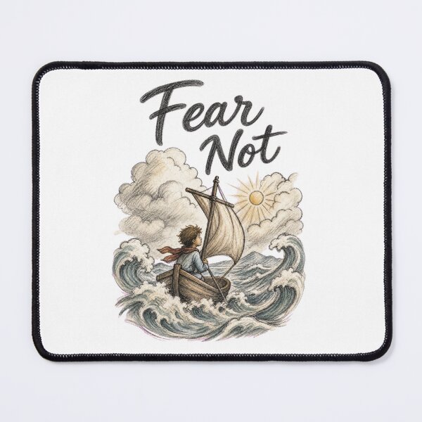 Item preview, Fear Not | Christian Faith Over Fear | Minimalist Christian Graphic designed and sold by lindalifepeace.