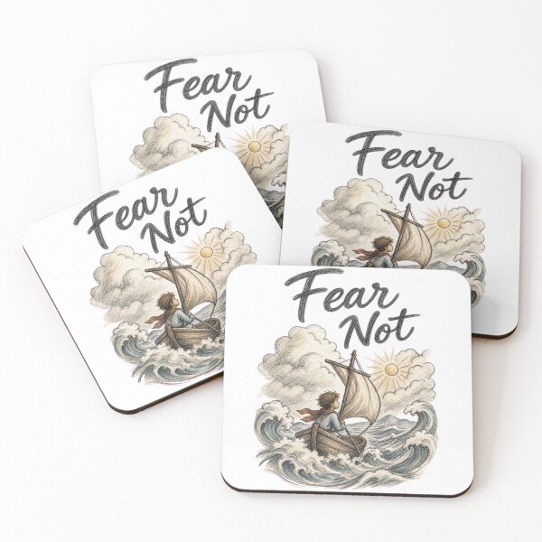 Item preview, Fear Not | Christian Faith Over Fear | Minimalist Christian Graphic designed and sold by lindalifepeace.