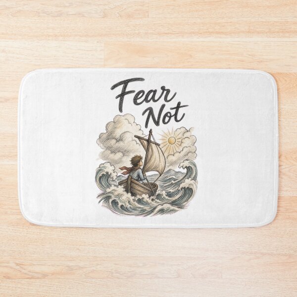 Item preview, Fear Not | Christian Faith Over Fear | Minimalist Christian Graphic designed and sold by lindalifepeace.