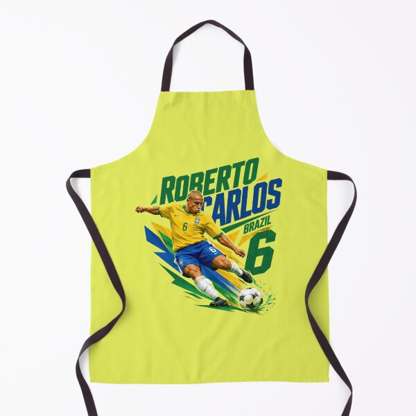 Item preview, Roberto Carlos Brazil No. 6 – Legendary Brazilian Football Icon Illustration designed and sold by FutureTraveller.