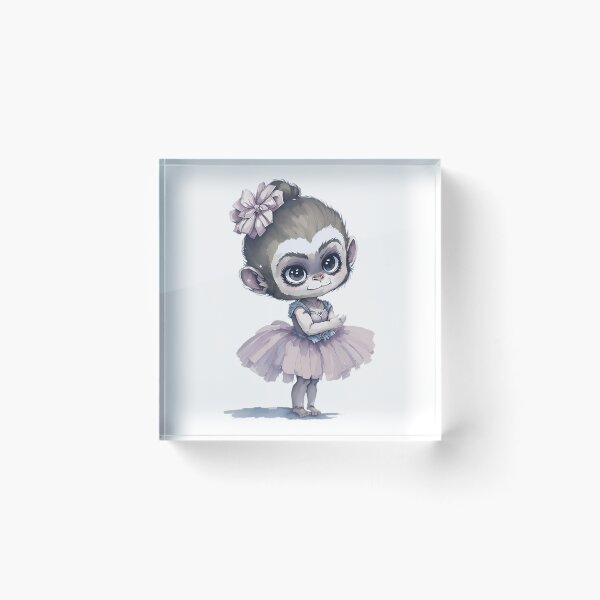 Item preview, The Pouty Monkey In Her Ballerina Outfit designed and sold by Pricityy.