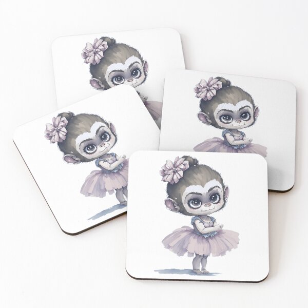 Item preview, The Pouty Monkey In Her Ballerina Outfit designed and sold by Pricityy.