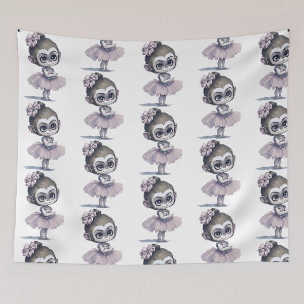 Item preview, The Pouty Monkey In Her Ballerina Outfit designed and sold by Pricityy.