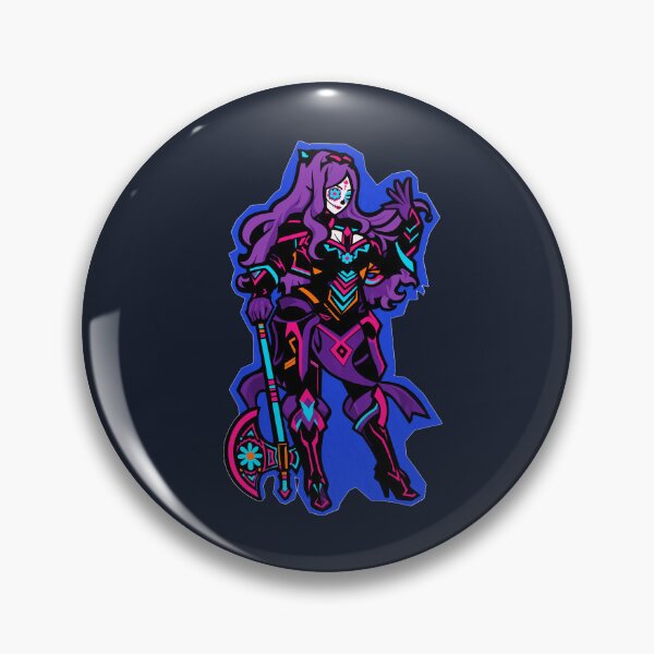 Item preview, Sugar Skull Warrior – Neon Day of the Dead Knight with Battle Axe designed and sold by KungPowUnicorn.