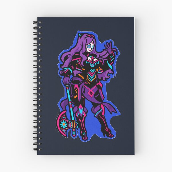 Item preview, Sugar Skull Warrior – Neon Day of the Dead Knight with Battle Axe designed and sold by KungPowUnicorn.