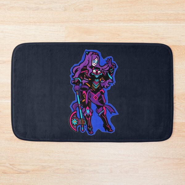 Item preview, Sugar Skull Warrior – Neon Day of the Dead Knight with Battle Axe designed and sold by KungPowUnicorn.
