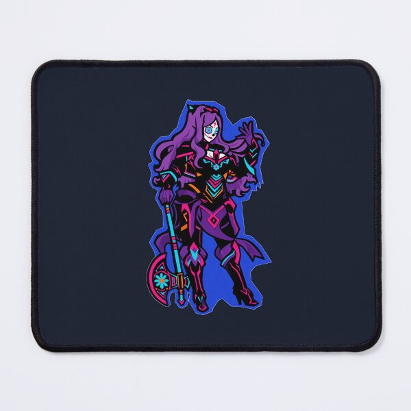 Item preview, Sugar Skull Warrior – Neon Day of the Dead Knight with Battle Axe designed and sold by KungPowUnicorn.