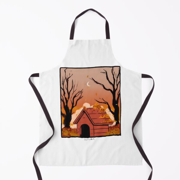Artikelvorschau, Das rote Hundehaus im Herbst | Das perfekte Geschenk für dich und deine Freunde entworfen und verkauft von Infinity Design.