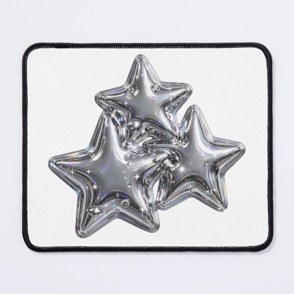 Item preview, Puffy Chrome Balloon Star Cluster designed and sold by Teeny Quities.