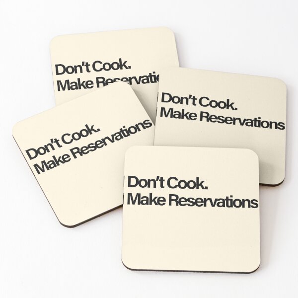 Item preview, I Don't Cook I Make Reservations Funny Anti Cooking Restaurant Lover designed and sold by Creations by lyne.