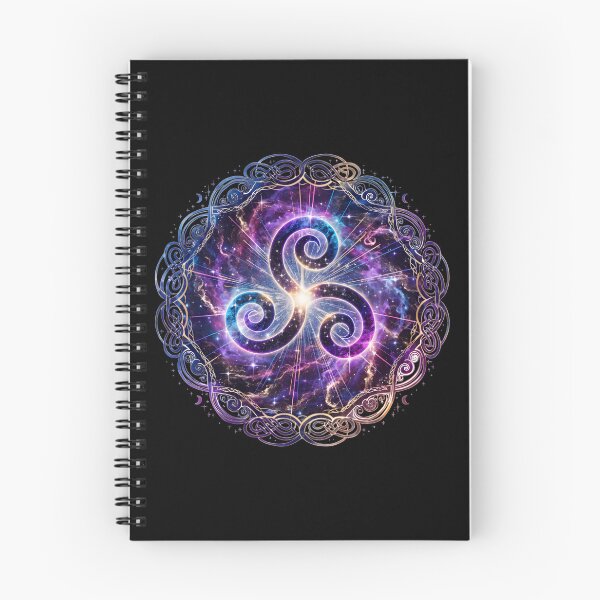Item preview, Cosmic Triskele Celtic Triple Spiral Galaxy designed and sold by NeuralLoft Frequency.