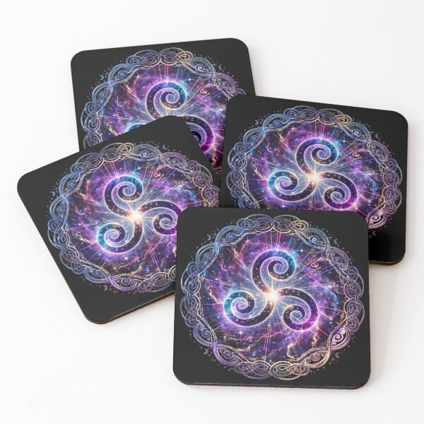 Item preview, Cosmic Triskele Celtic Triple Spiral Galaxy designed and sold by NeuralLoft Frequency.