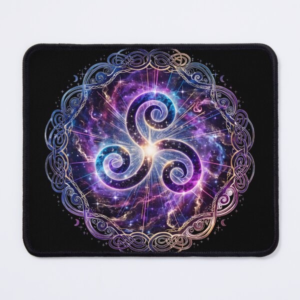 Item preview, Cosmic Triskele Celtic Triple Spiral Galaxy designed and sold by NeuralLoft Frequency.