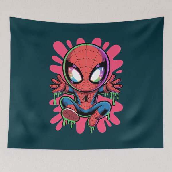 Item preview, Neon Drip Spider Hero  Cute Kawaii Street Art Style  designed and sold by PhillipTee.