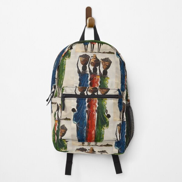 Item preview, Watercolor Maasai warriors women carrying their goods to home designed and sold by Joshuasanga76a.