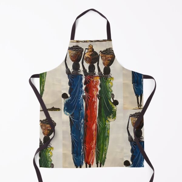 Item preview, Watercolor Maasai warriors women carrying their goods to home designed and sold by Joshuasanga76a.