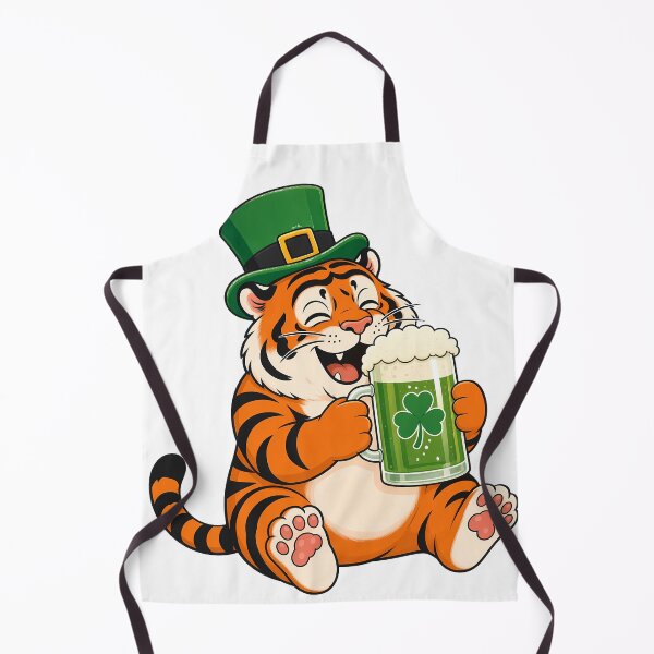 Item preview, Chubby Tiger St Patricks Day Green Beer designed and sold by aigcx.