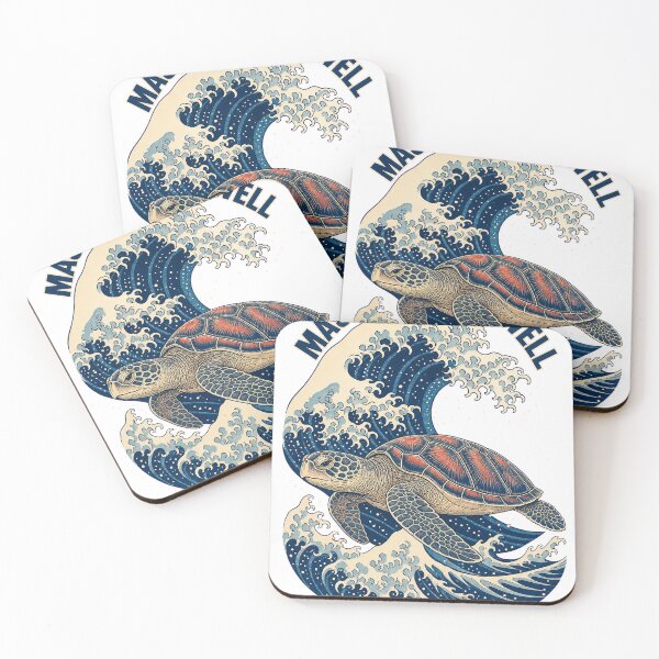 Item preview, Master of the Swell Sea Turtle Ukiyo-e Wave Graphic Tee designed and sold by KIDEnia.