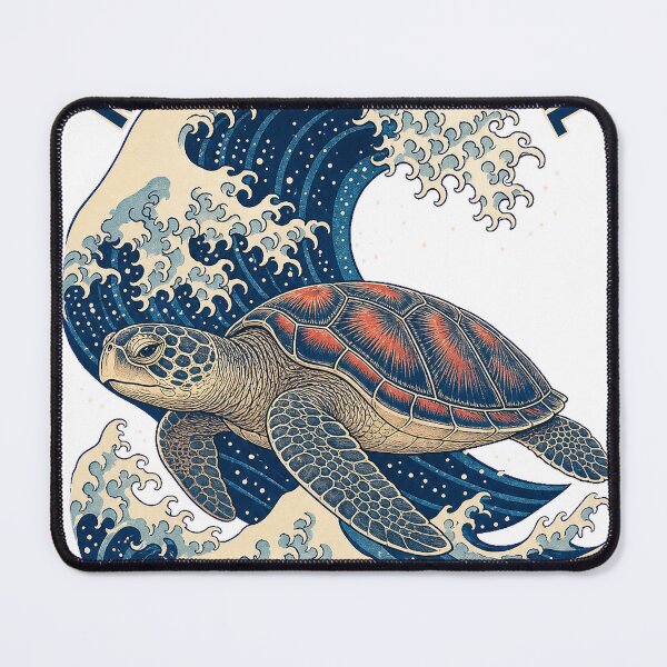Item preview, Master of the Swell Sea Turtle Ukiyo-e Wave Graphic Tee designed and sold by KIDEnia.