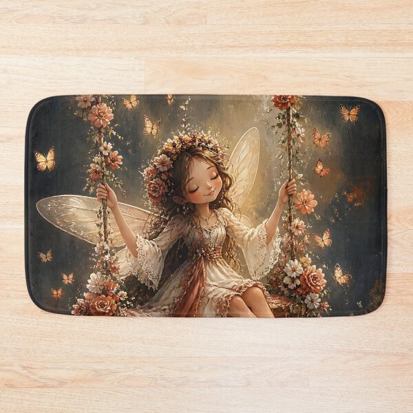 Item preview, Boho Fairy on Flower Swing designed and sold by sigmaartstudio.