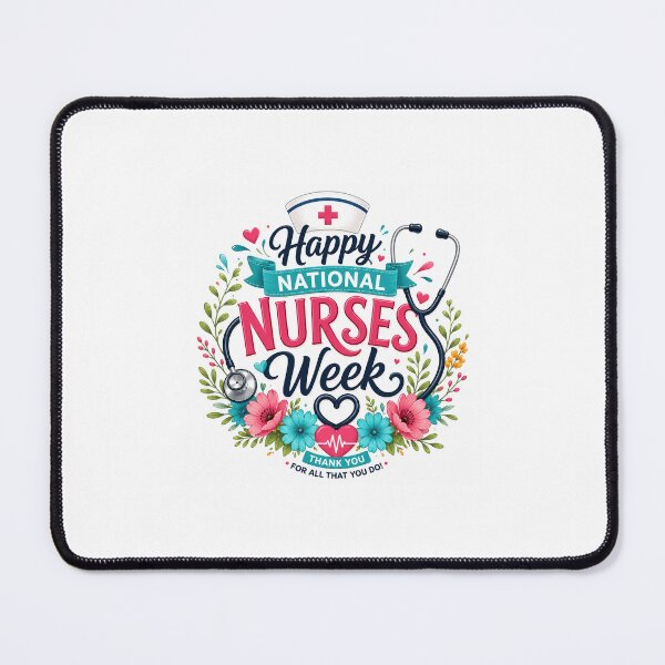Item preview, National Nurses Week – Happy Nurses Week Stethoscope & Floral Nurse Appreciation designed and sold by madihaali0064.