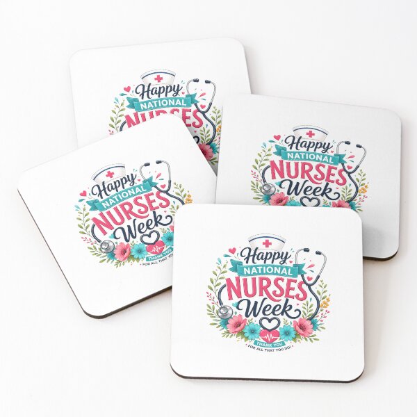 Item preview, National Nurses Week – Happy Nurses Week Stethoscope & Floral Nurse Appreciation designed and sold by madihaali0064.