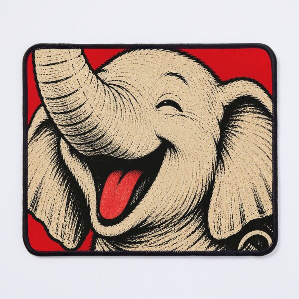 Item preview, Happy elephant Tongue - Funny Panda With Tongue Out Vintage Pet Portrait designed and sold by BRTHRCNK01.
