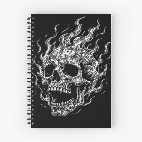 Item preview, Flaming Skull Flaming Ghost Fire Skull Heavy Metal Burning Fire Skull Gothic Heavy Metal Biker Graphic designed and sold by Jt41.
