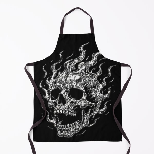 Item preview, Flaming Skull Flaming Ghost Fire Skull Heavy Metal Burning Fire Skull Gothic Heavy Metal Biker Graphic designed and sold by Jt41.