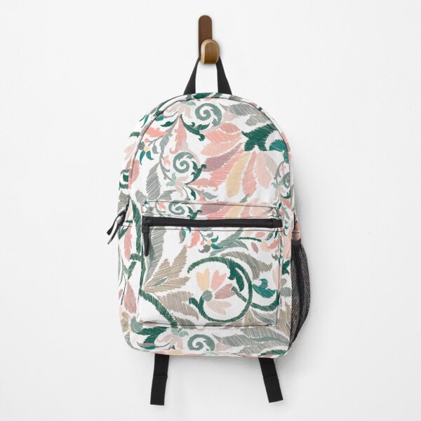 Item preview, Green & Pink Floral Pattern — Botanical Vintage Style designed and sold by behappyandrelax.