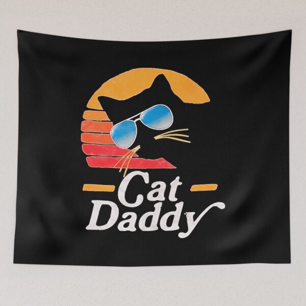 Item preview, Cat Daddy Retro Sunset Sunglasses Cool Black Cat designed and sold by GiaoCalonas.