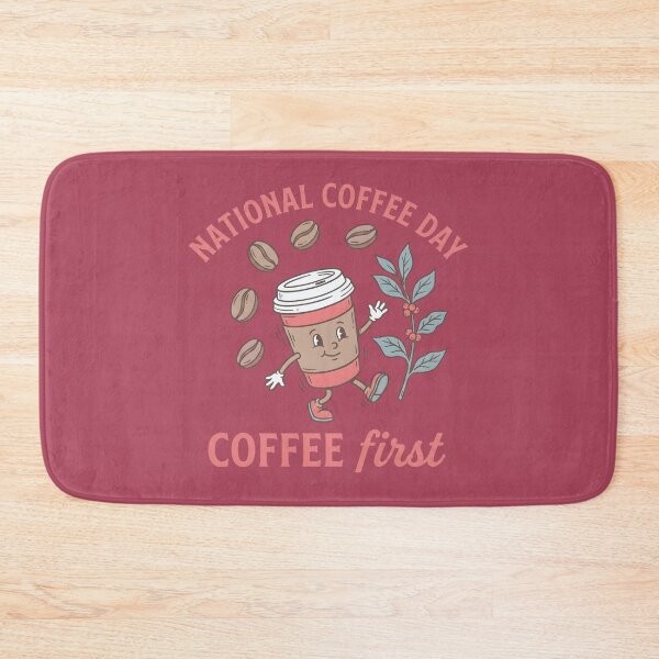 Item preview, National Coffee Day Cute Pastel Character designed and sold by HowToCanadian.