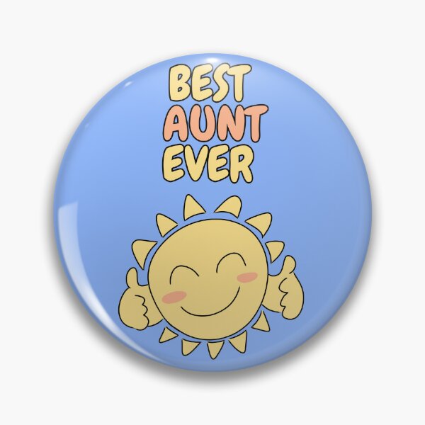 Item preview, BEST AUNT EVER Cute Sun Pastel Blue designed and sold by HugSomeNettles.