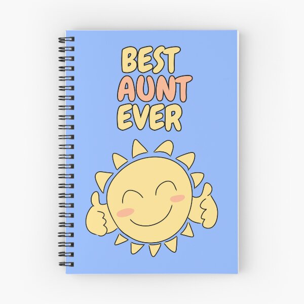 Item preview, BEST AUNT EVER Cute Sun Pastel Blue designed and sold by HugSomeNettles.