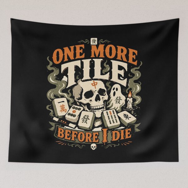 Item preview, Spooky Halloween Mahjong Club – Mahjong Lover Design designed and sold by JansenGS.