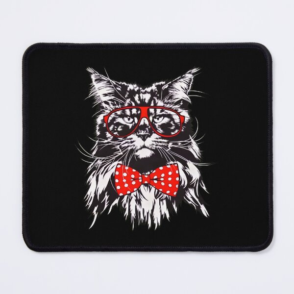 Item preview, Dapper Cat with Glasses and Bow Tie designed and sold by GiaoCalonas.